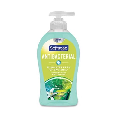 Colgate-Palmolive Softsoap, Antibacterial Hand Soap, Fresh Citrus, 11 1/4 Oz Pump Bottle, 6PK 44572